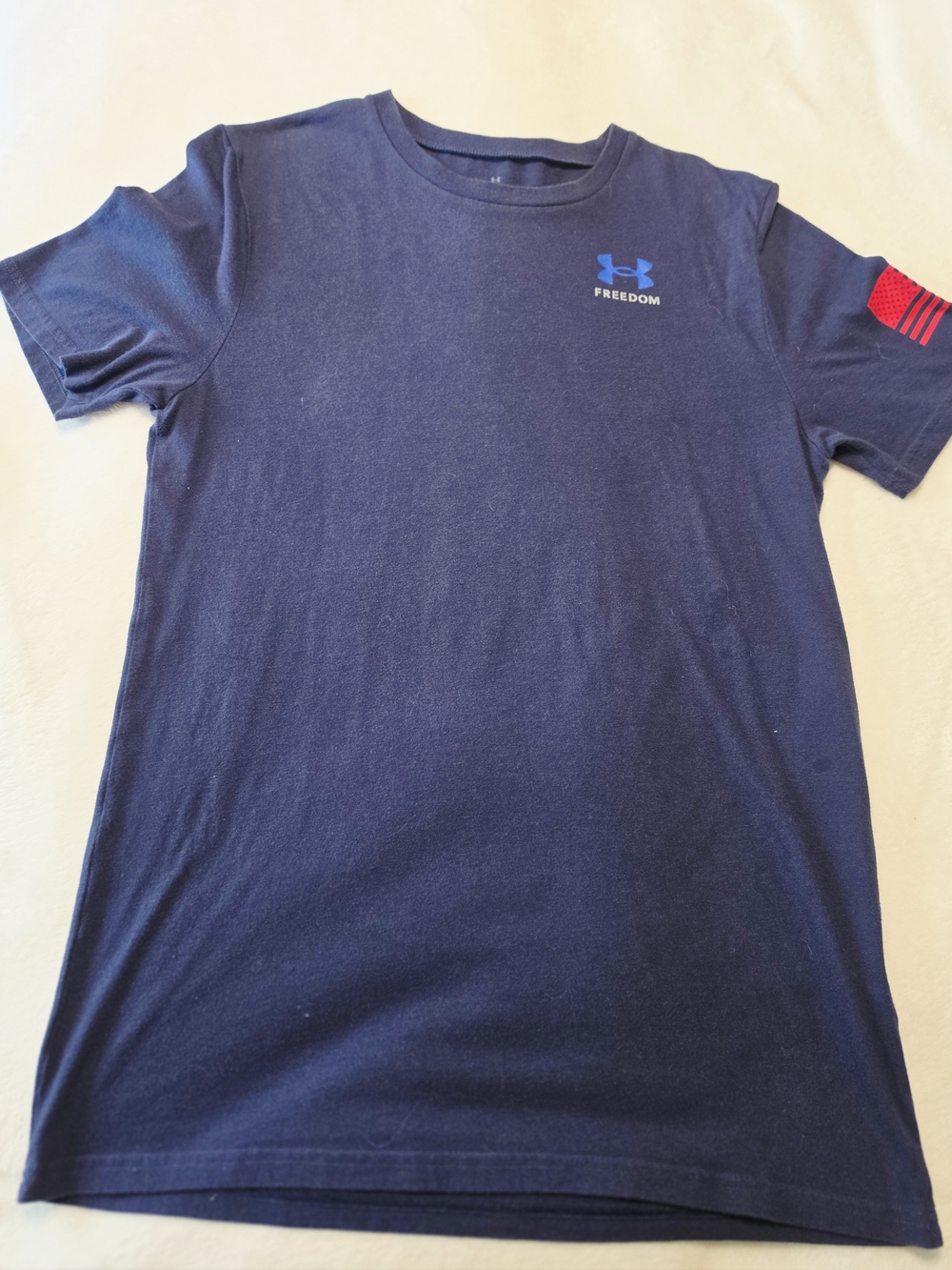 Under Armour Kids' Navy 'Freedom' Short Sleeve Tee